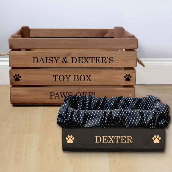 dog personalised toy box