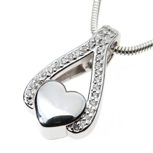 Pet Memorial Jewellery Belgravia Embellished Heart