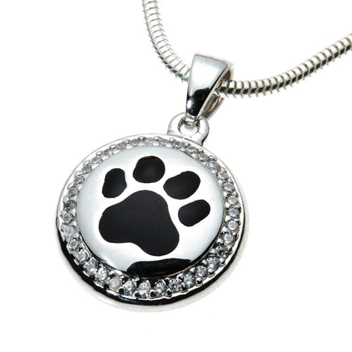 Pet Memorial Jewellery Belgravia with Paw Print