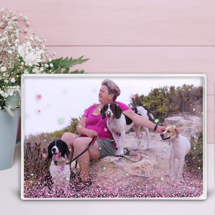 Your Photo in Glitter Snow Globe Picture Frame | UK