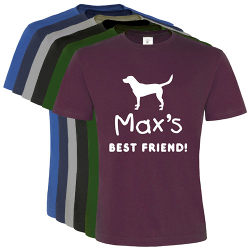 Unisex Personalised Dog Slogan TShirt Best Friend D for Dog
