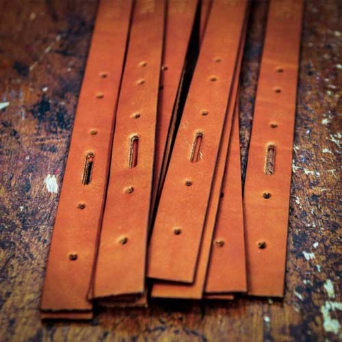 Tan Leather Dog Collar