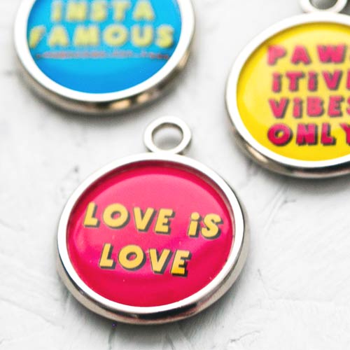 LGBTQ Pet Tag - Love is Love