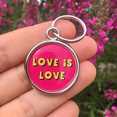 LGBTQ Pet Tag - Love is Love