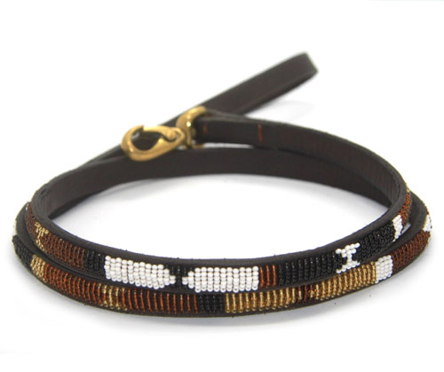 Masai Beaded Dog Lead