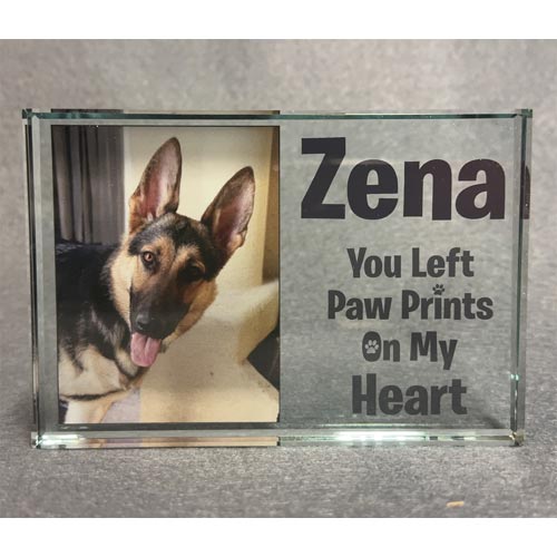 Personalised Glass Photo Block