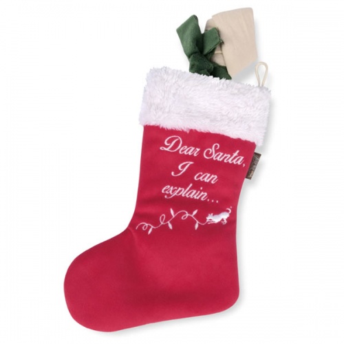 Merry Woofmas Stocking & Bone Dog Toys