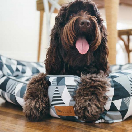 Mosaic Tuxedo Lounge Dog Bed