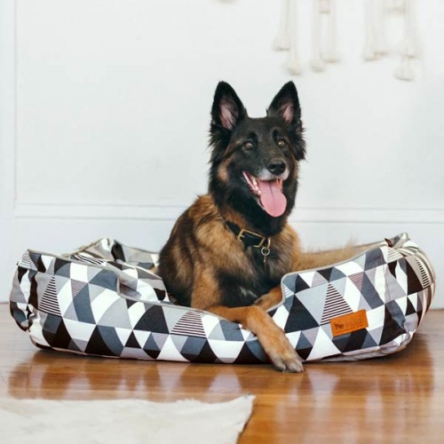 Mosaic Tuxedo Lounge Dog Bed