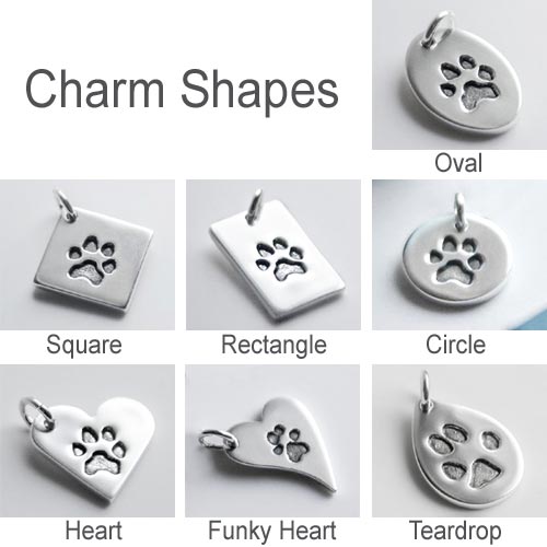 Your Dog's Paw Print Charm on Bead