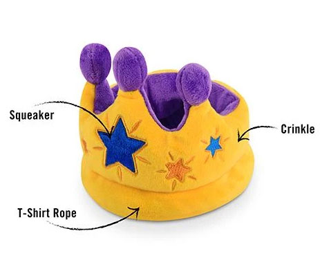 Party Time Crown Dog Toy