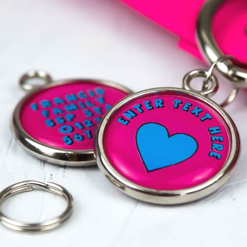 Pawesome Pet Tag - Heart & Text