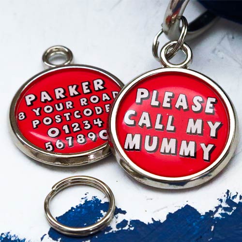 Printed Pet Tag - Please Call My Mummy