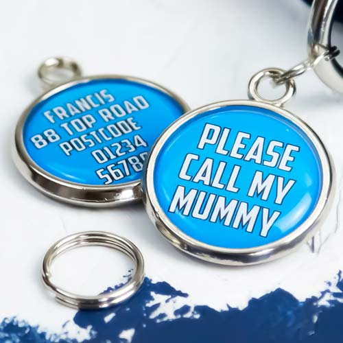 Printed Pet Tag - Please Call My Mummy