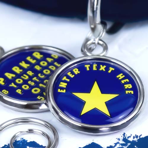 Pawesome Pet Tag - Star & Text