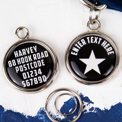 Pawesome Pet Tag - Star & Text