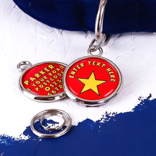 Pawesome Pet Tag - Star & Text