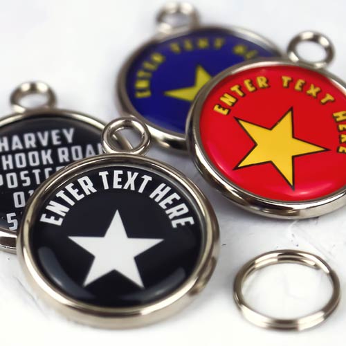 Pawesome Pet Tag - Star & Text