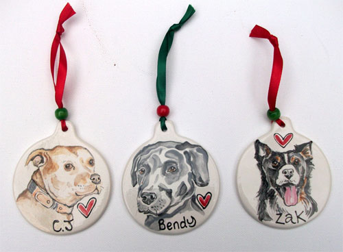 Personalised Ceramic Dog Decoration