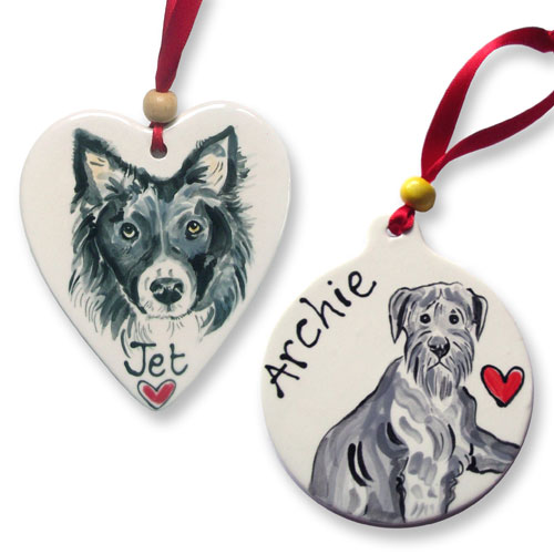 Personalised Ceramic Dog Decoration