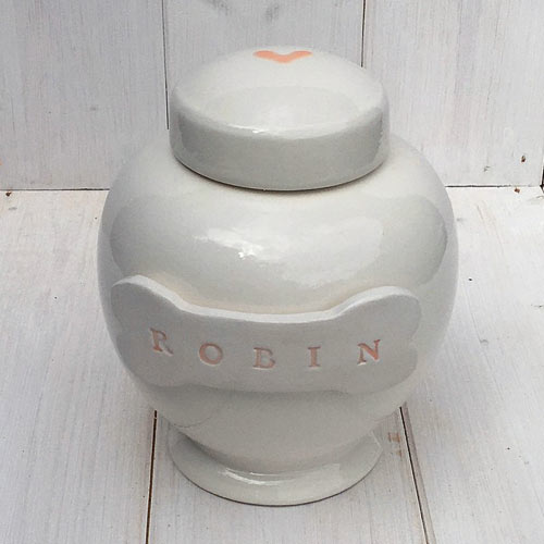 Personalised Ceramic Dog Urn - Bone