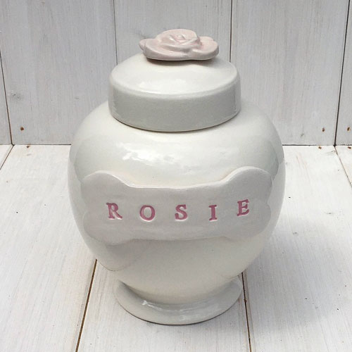 Personalised Ceramic Dog Urn - Bone