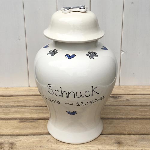 ceramic dog urn