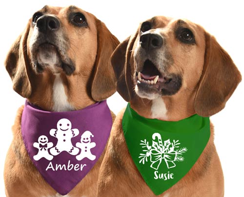 Personalised Christmas Dog Bandana