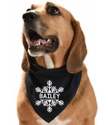 Personalised Christmas Dog Bandana