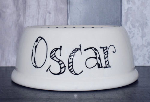 Personalised Dog Bowl - Doodle