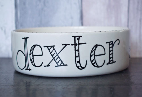 Personalised Dog Bowl - Doodle