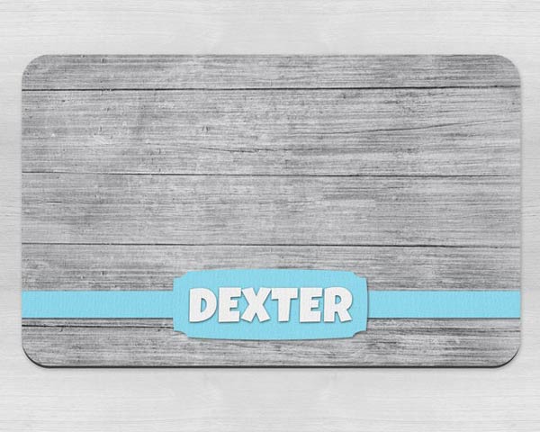 Personalised Dog Bowl Mat - Banner