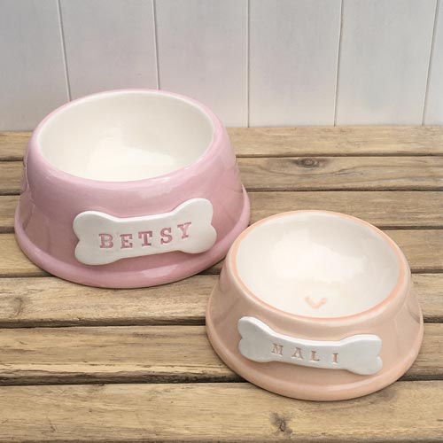 Personalised Dog Bowl - Pastels