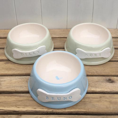 Personalised Dog Bowl - Pastels