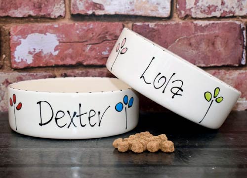 Personalised Dog Bowl - Petal