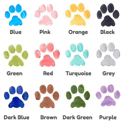 Personalised Dog Bowls - Paw Prints Slanted