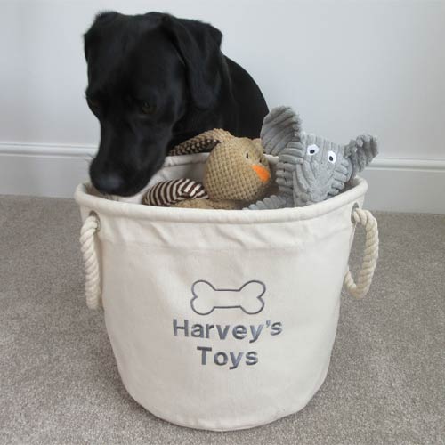 Personalised Dog Toy Storage Bag