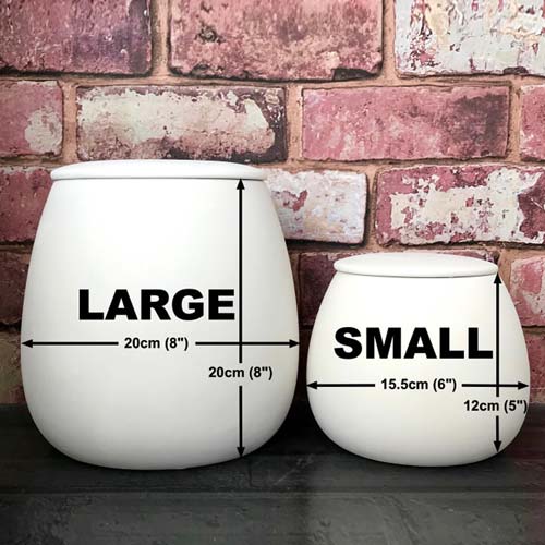 Personalised Ceramic Dog Treat Jar - Paws