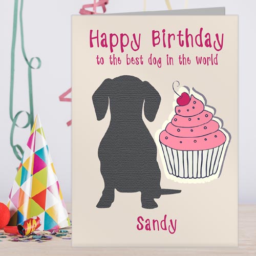 Personalised Birthday Card for Dogs