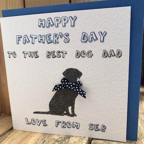 Personalised Father's Day Card from the Dog | D for Dog