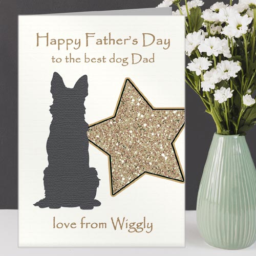 Personalised Father's Day Card from the Dog