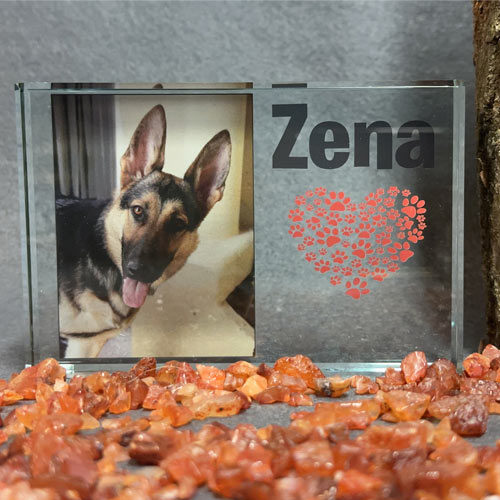 Personalised Glass Photo Block