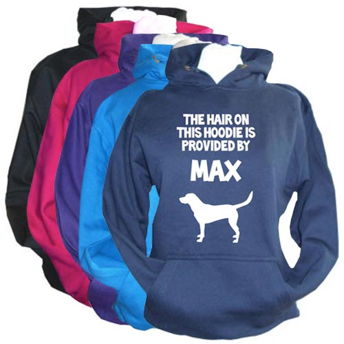 Unisex Personalised Hoodie - Dog Hair Provided By