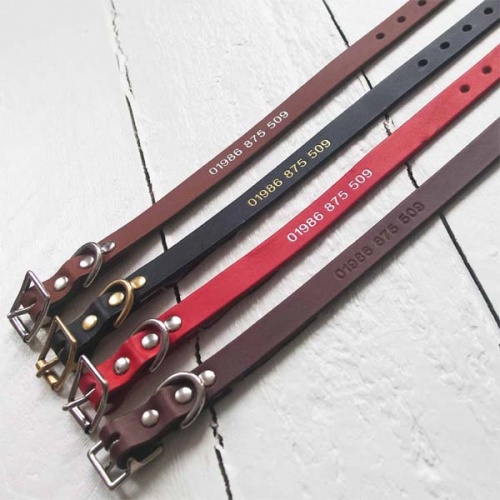 Personalised Leather Dog Collars