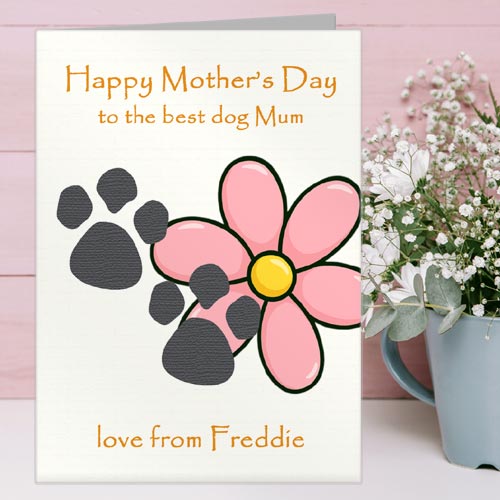 Personalised Mother's Day Card from the Dog