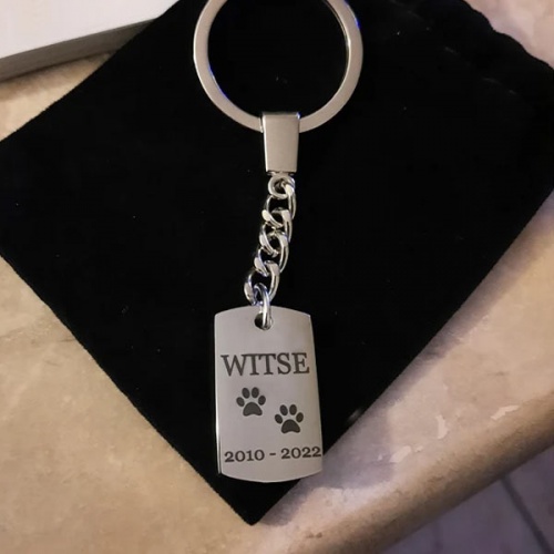 Personalised Paws Pet Urn Keychain