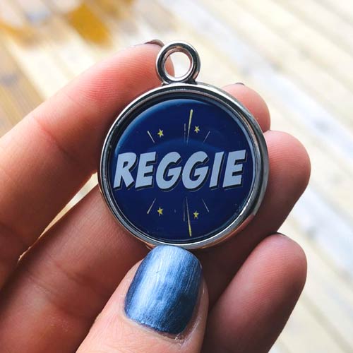 Superhero Personalised Pet Tag