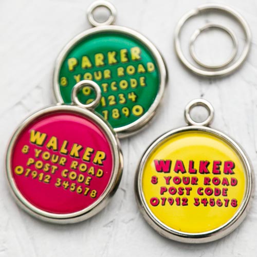Superhero Personalised Pet Tag