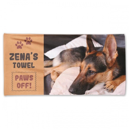 Personalised Photo Dog Towels