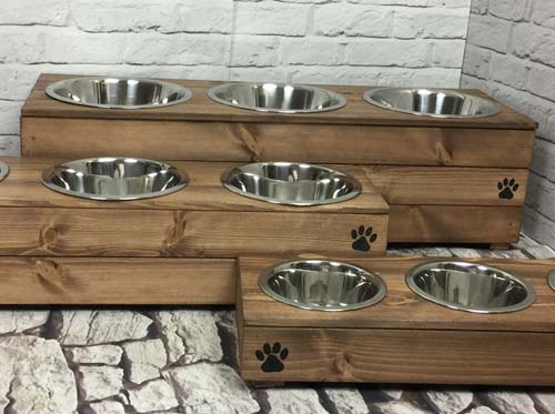 dog bowl wood